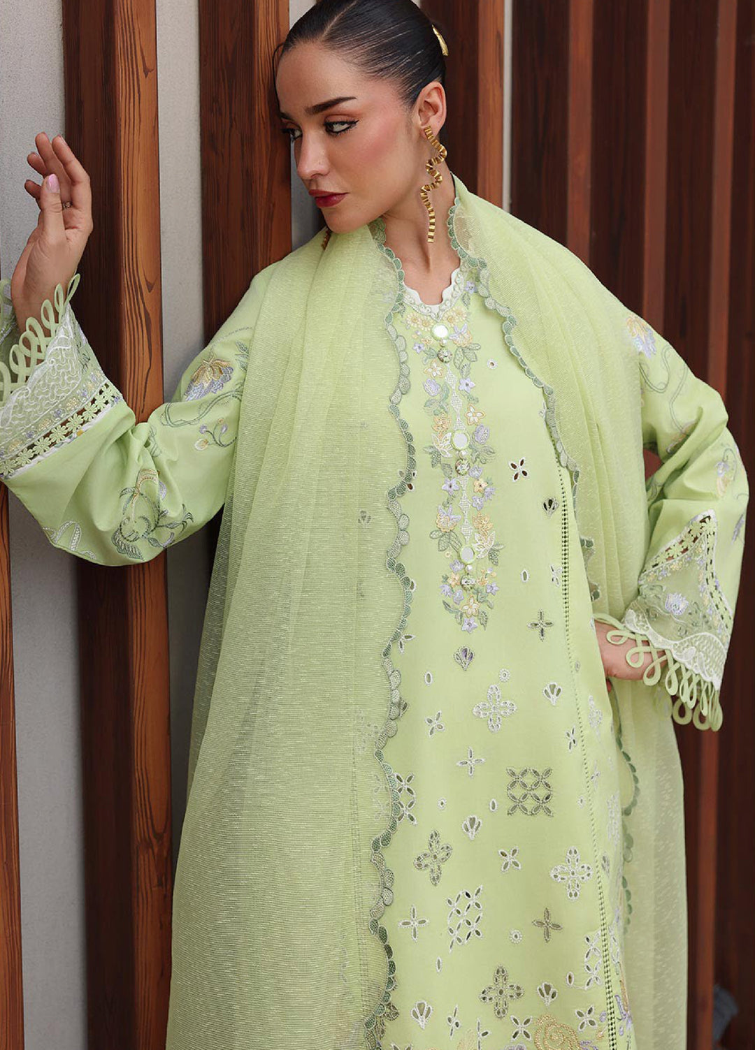 Q Line by Qalamkar Unstitched Embroidered Lawn 3 Piece Suit QLK26ULQ AYANA QKL-5 - Festive Collection
