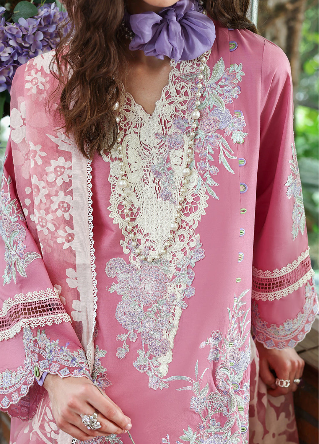 Belle Saison by Esmel Unstitched Embroidered Lawn 3 Piece Suit EML26ULB Elanor EUNSS260208 - Festive Collection