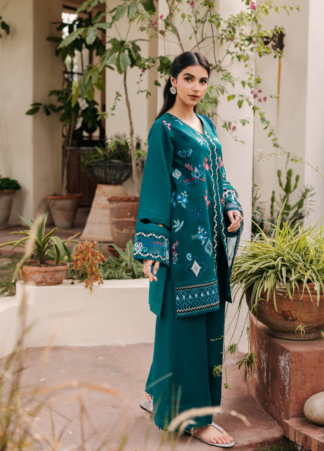 Zync by Florent Unstitched Embroidered Lawn 3 Piece Suit FL26ULZ FZ-3B - Lawn Collection