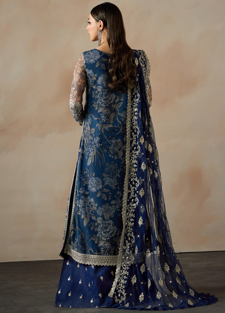 Fasana by Zarif Unstitched Embroidered Net 3 Piece Suit ZR26UF ZRF-PE-04 Virsa - Festive Collection