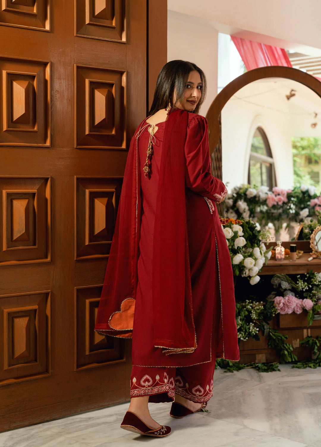 Omal by Komal Baat Paaki Women Dobby 3 Piece Pret Suit Afreen - Festive Collection