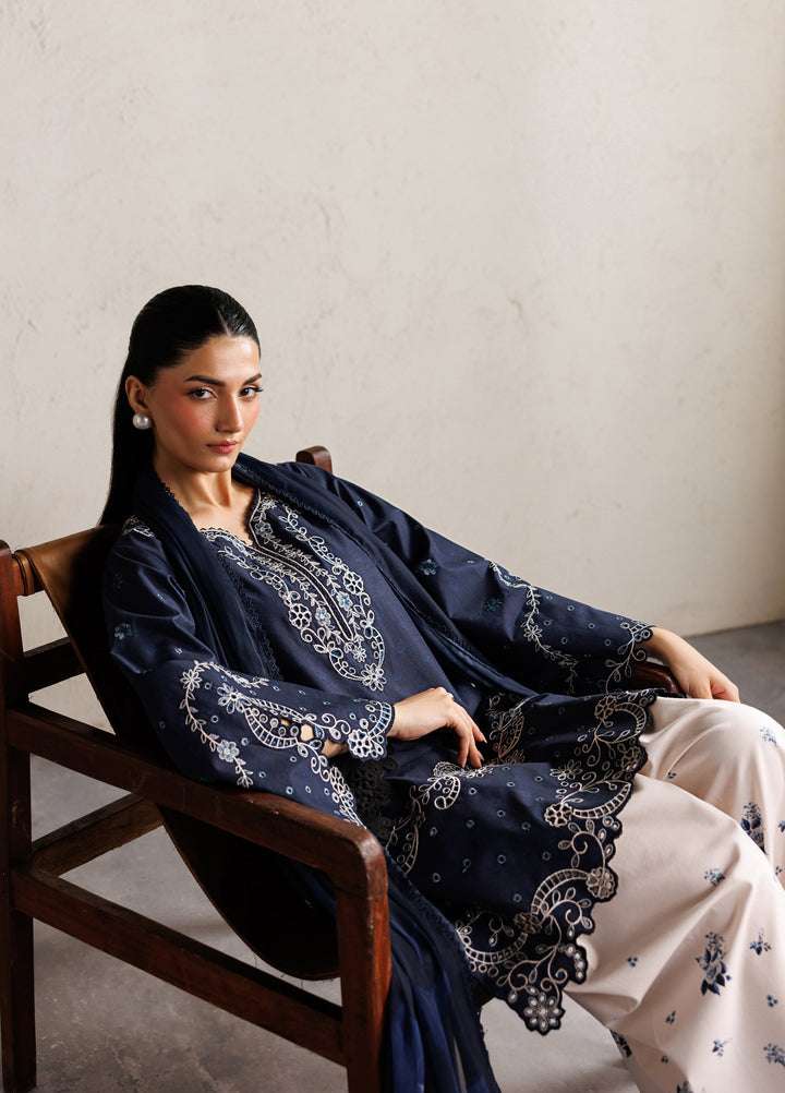 Iznik Unstitched Embroidered Lawn 3 Piece Suit IZ26ULF IBE-02 - Festive Collection