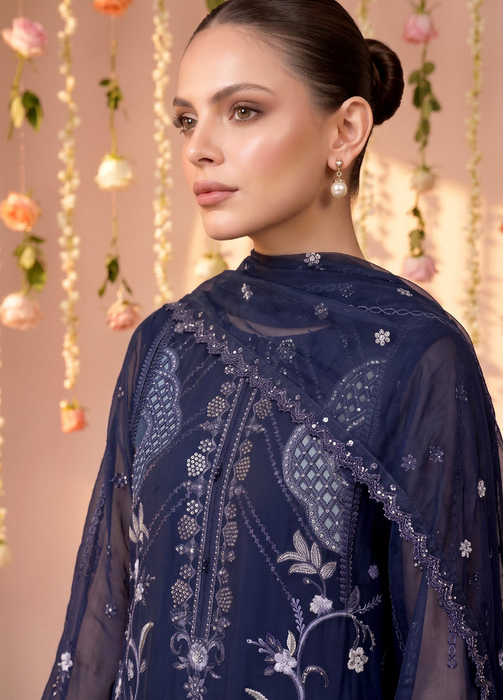 Anaya Noor by Zebtan Unstitched Embroidered Chiffon 3 Piece Suit ZB26UAC AN 09 - Festive Collection