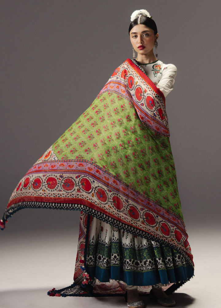 Anarkali by Zara Shahjahan Unstitched Embroidered Lawn 3 Piece Suit ZS26UAL D-10 MEHRUBA - Eid Collection