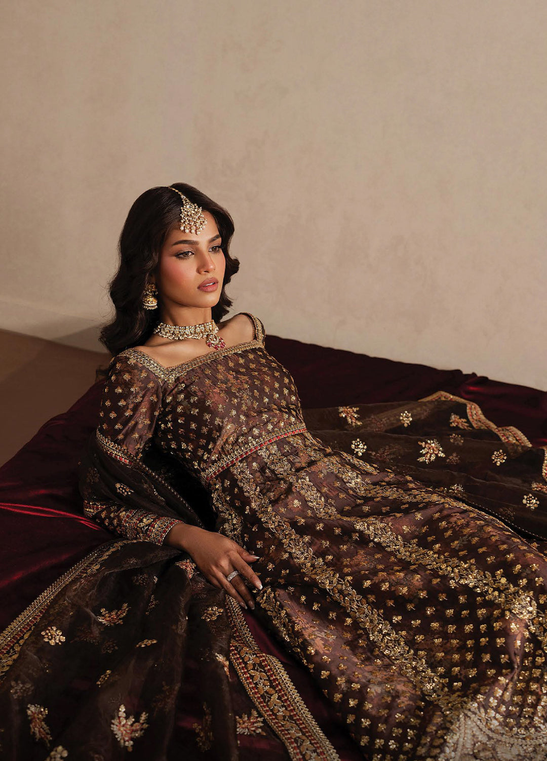 Qurbat by Ayzel Unstitched Embroidered Silk 3 Piece Suit AAF26UQ D-4 Nazaakat - Festive Collection