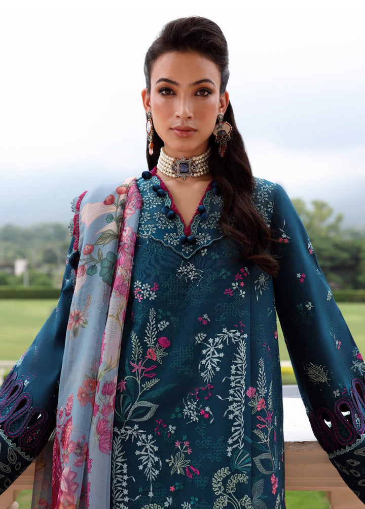Lilas by Republic WomensWear Unstitched Embroidered Lawn 3 Piece Suit RW26ULL D-5A - Eid Collection