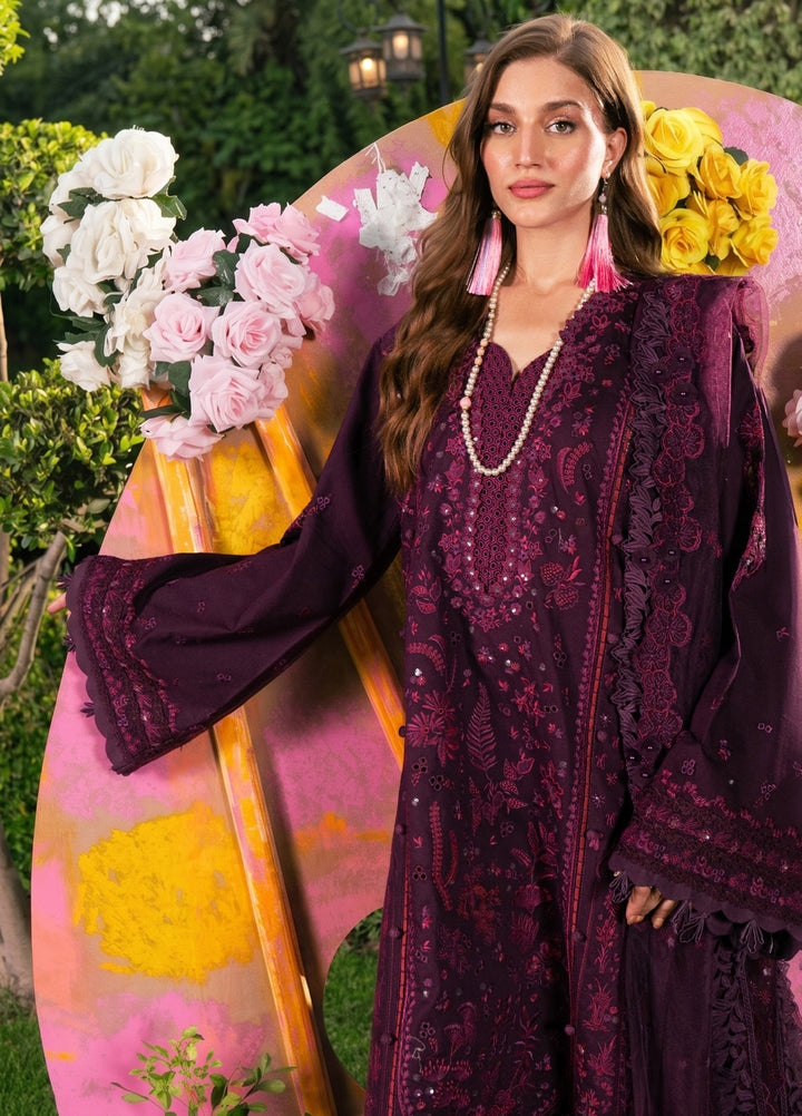 Feerie by Sundas Ahad Unstitched Embroidered Lawn 3 Piece Suit SNA26ULF Elaris ELL-09 - Eid Collection