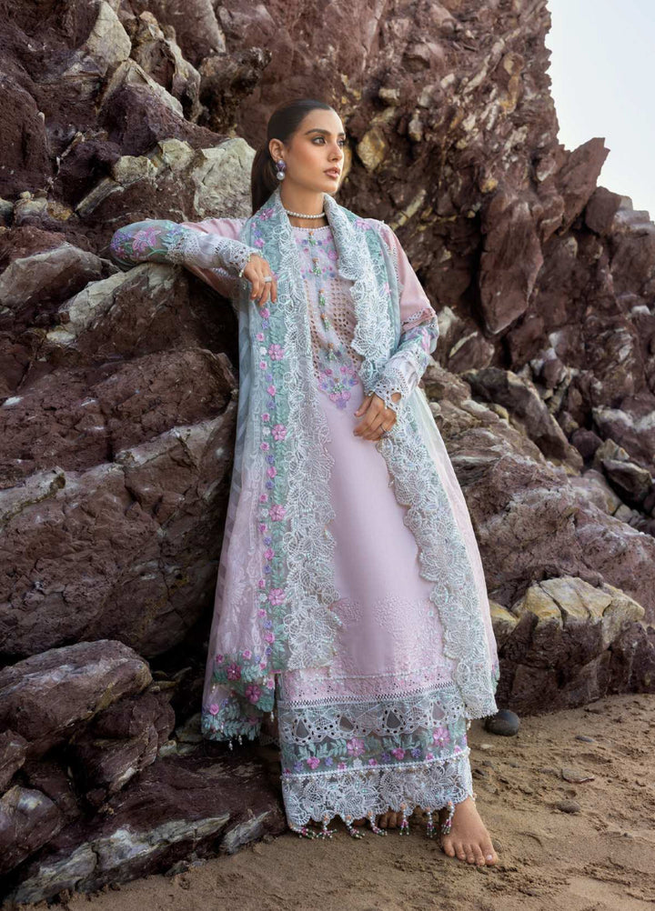 Mahiymaan by Al Zohaib Unstitched Embroidered Luxury Lawn 3 Piece Suit AZ26UM D-4 - Festive Collection
