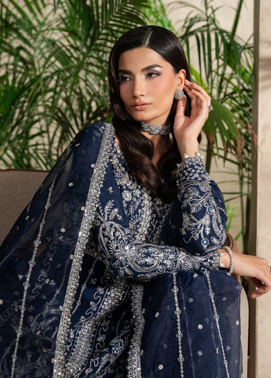 Azira by Gulaal Unstitched Luxury Embroidered Silk 3 peice GL25AF LFU-04 Nysira - Formals Collection