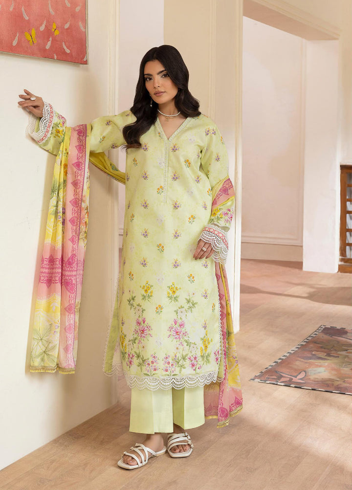 Nissa by RajBari Unstitched Printed Lawn 3 Piece Suit RB26ULN D-10 - Casual Collection