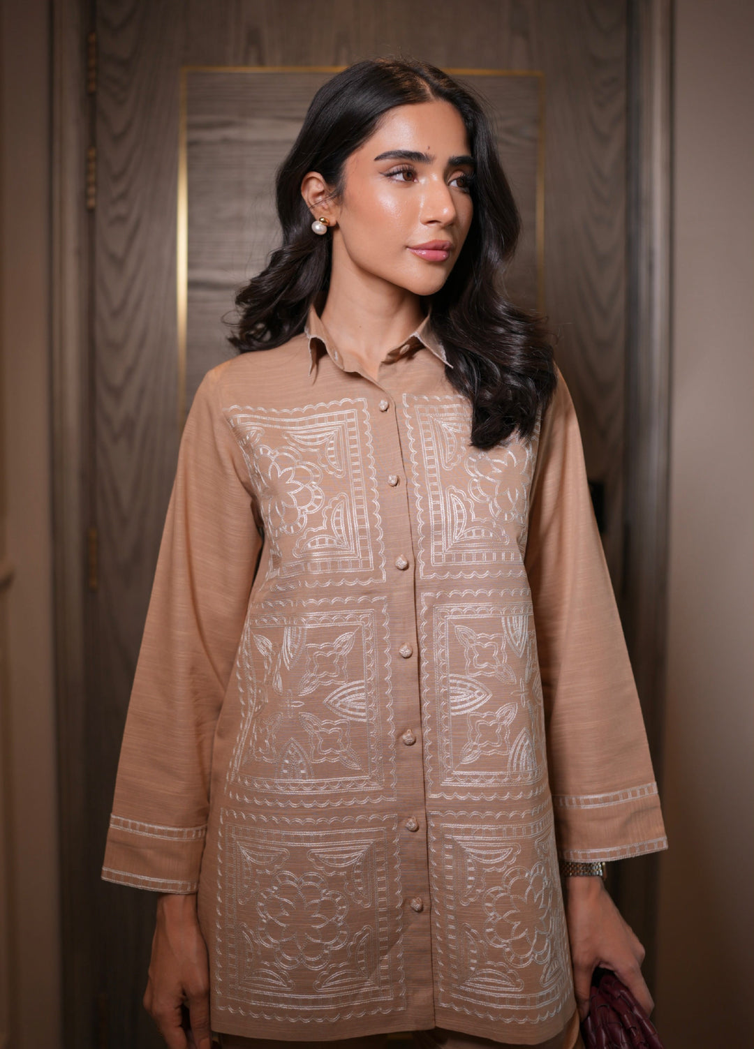 Pret Essentials by Sahar Pret Embroidered Khaddar 2 Piece AWEK-RR-01 - Winter Collection