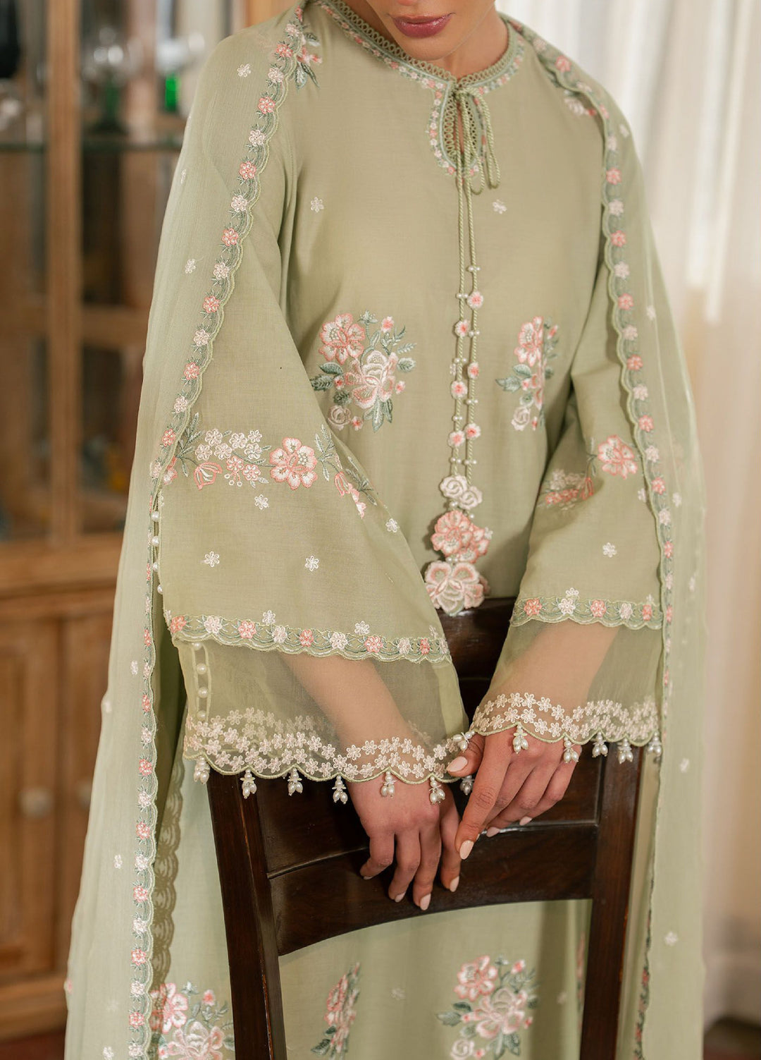 Mahiri by Cross Stitch Unstitched Embroidered Lawn 3 Piece Suit CS26UM D-1 FLORAL HUSH - Summer Collection