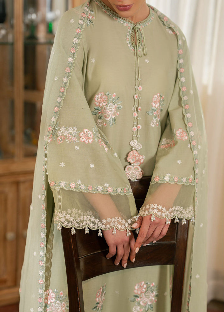 Mahiri by Cross Stitch Unstitched Embroidered Lawn 3 Piece Suit CS26UM D-1 FLORAL HUSH - Summer Collection