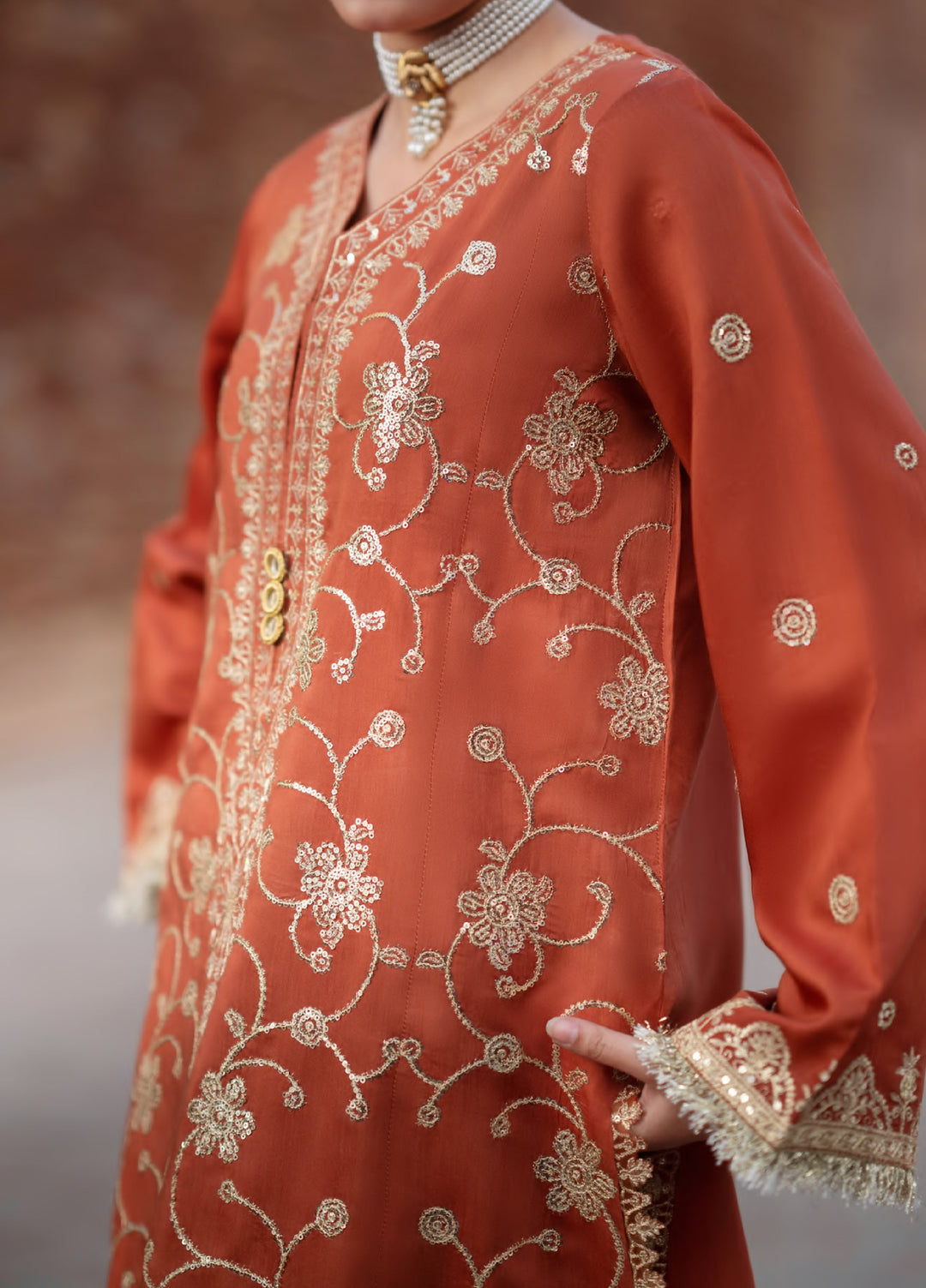 Darbar by Casuallite Pret Embroidered Silk Viscose 3 Piece Suit CSL26PDD-05 - Festive Collection