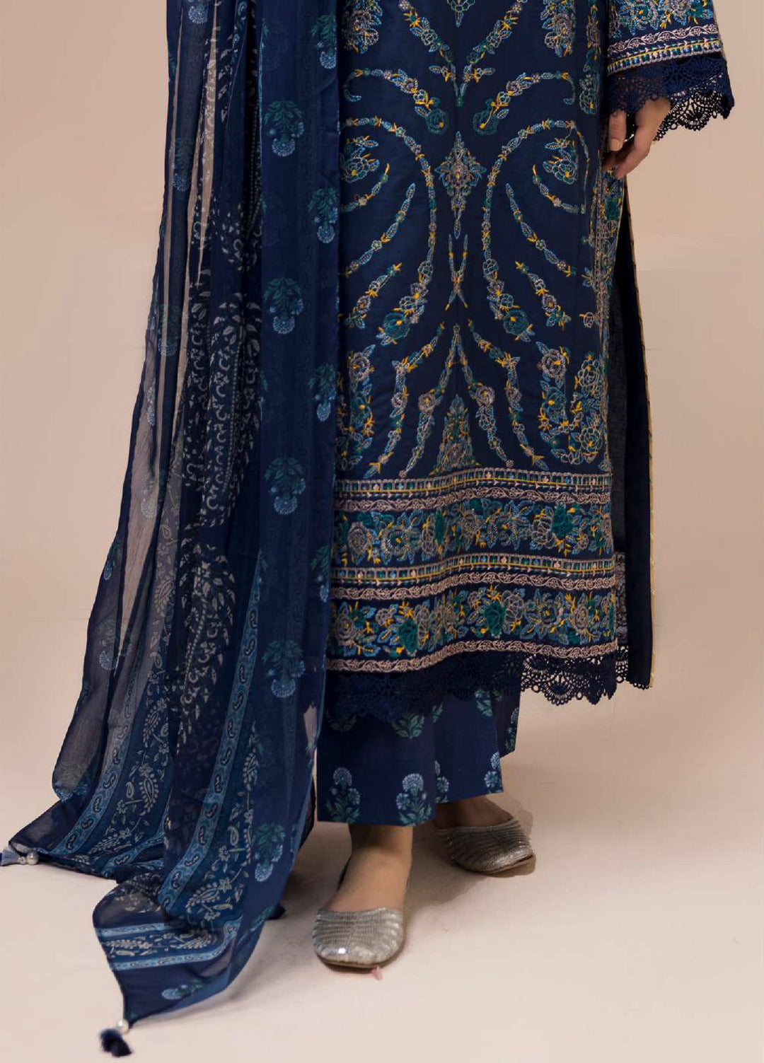 Zellbury Unstitched Embroidered Lawn 3 Piece Suit ZB26UVIII WUS26E30650 - Casual Collection