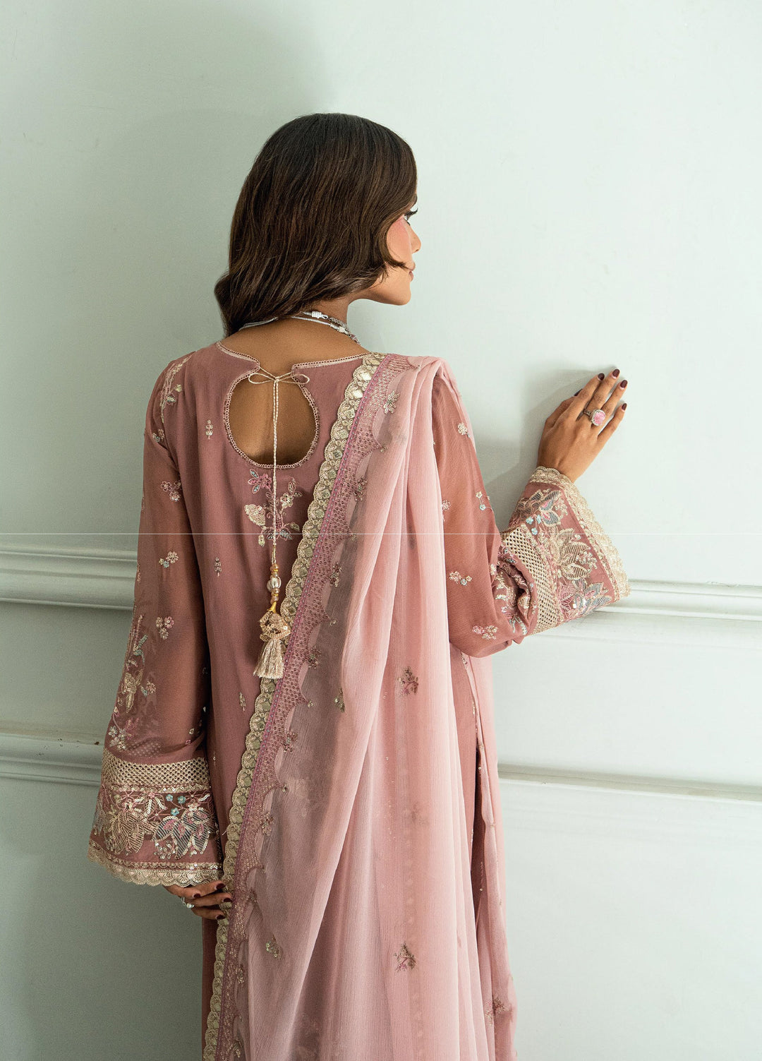 Maison d'or by Sahane Unstitched Embroidered Chiffon 3 Piece Suit CT-27007 MELLONY - Festive Collection