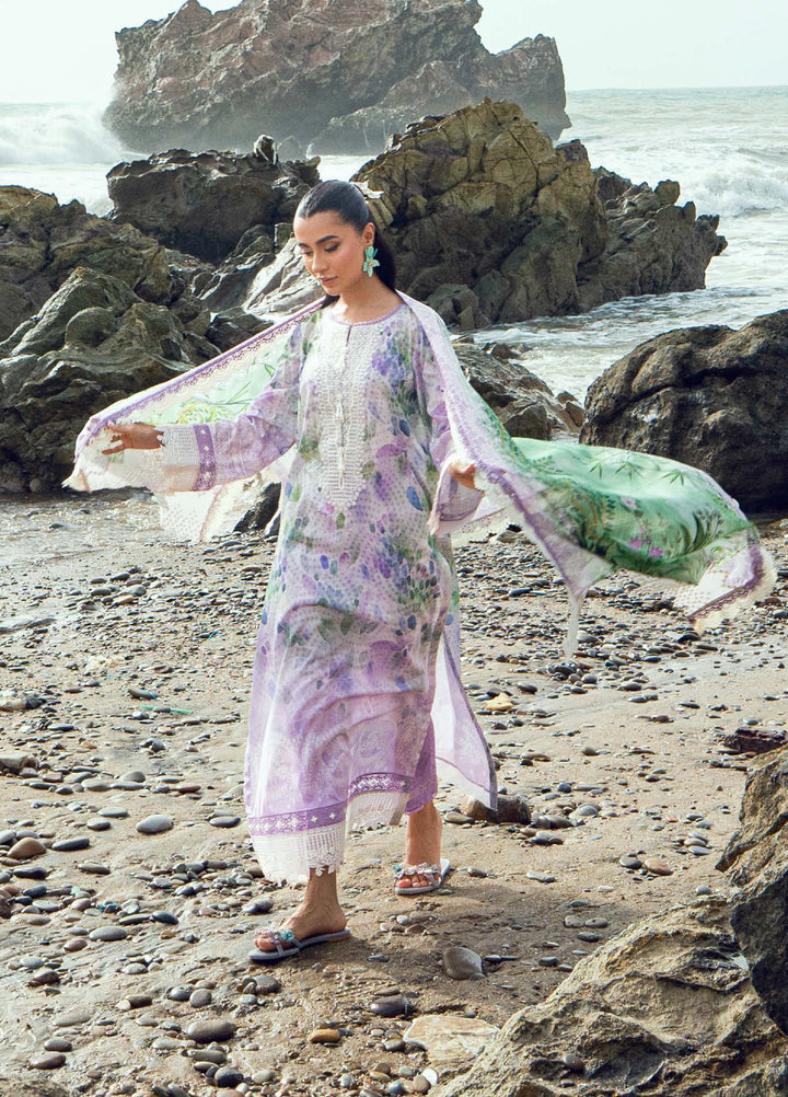Gardenia by Nureh Unstitched Embroidered Lawn 3 Piece Suit NU26UGL NSG-200 - Summer Collection