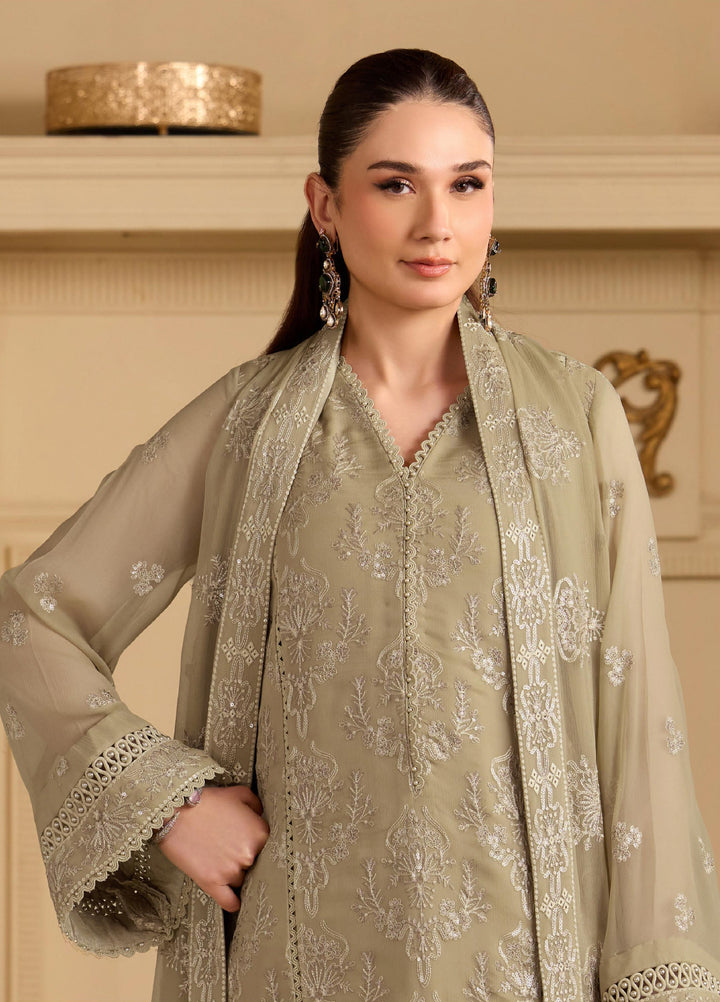Alizeh Fashion Unstitched Embroidered Chiffon 3 Piece Suit AF26UCF AF-CH-2254-TASNIM - Festive Collection