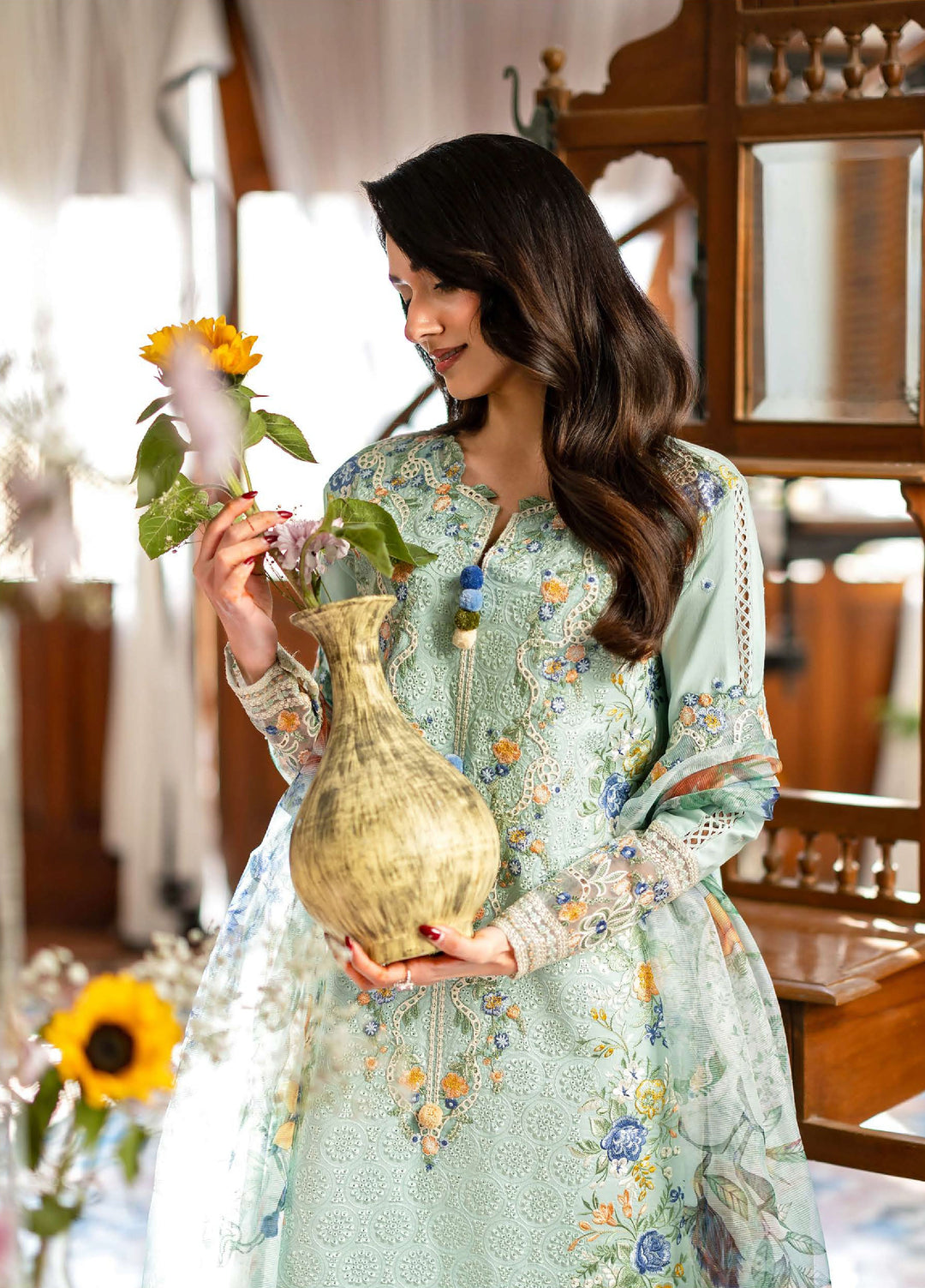 Astoria by Mushq Unstitched Embroidered Lawn 3 Piece Suit MQ26UAL 306-Elif - Festive Collection