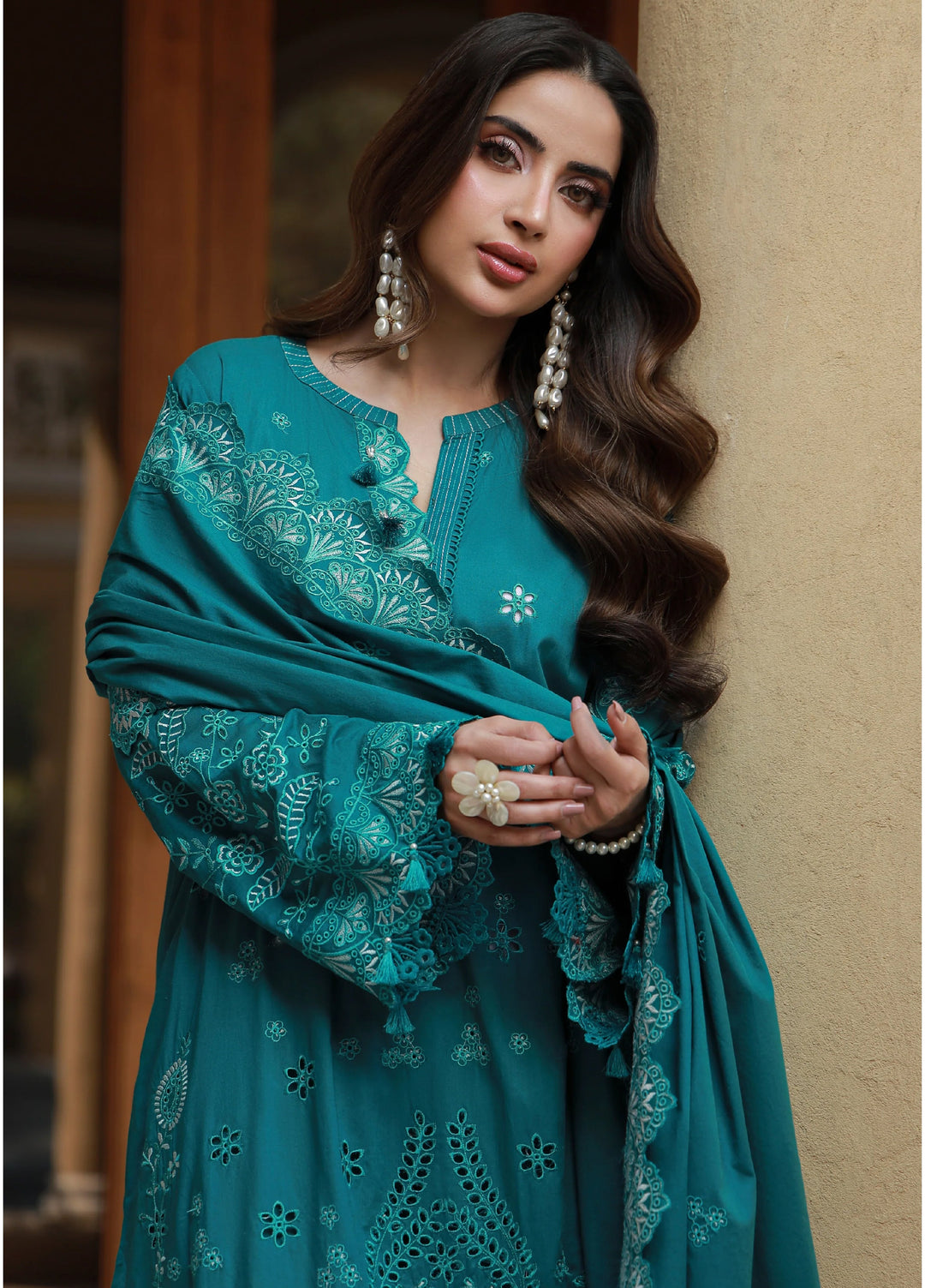 Lakhany Chikankari Unstitched Embroidered Lawn 3 Piece Suit LSM26UCL LG-UB-0296 - Festive Collection