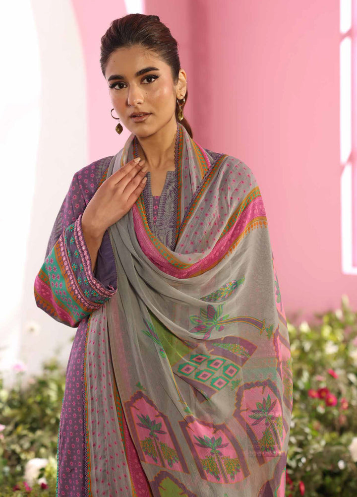 Combination by Charizma Unstitched Embroidered Lawn 3 Piece Suit CHR26UCL CC6-17 - Summer Collection