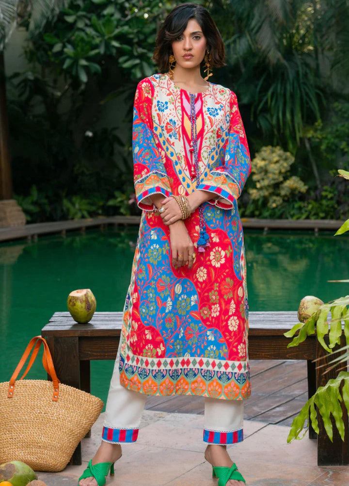 Nairah Women Pret Printed Arabic Lawn Suit NAH26PN Zinnia - Spring Collection