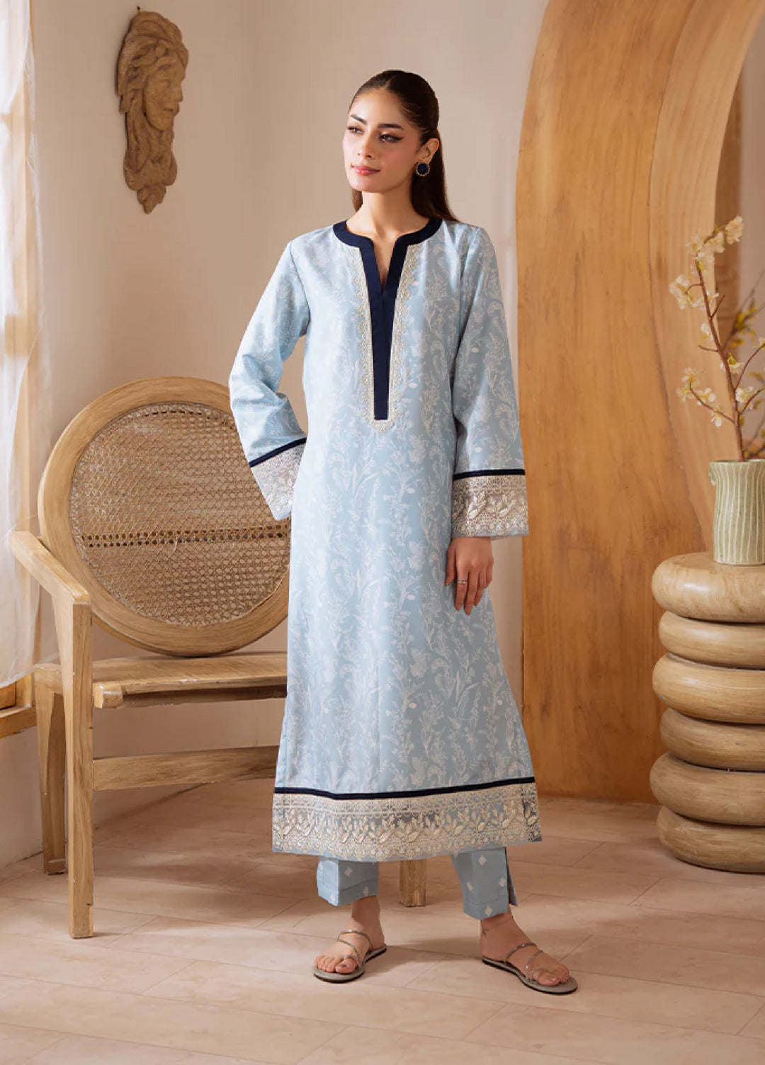 Basics by Gulaal Pret Embroidered Poly Lawn 2 Piece PL-22-S Elyra - Summer Collection