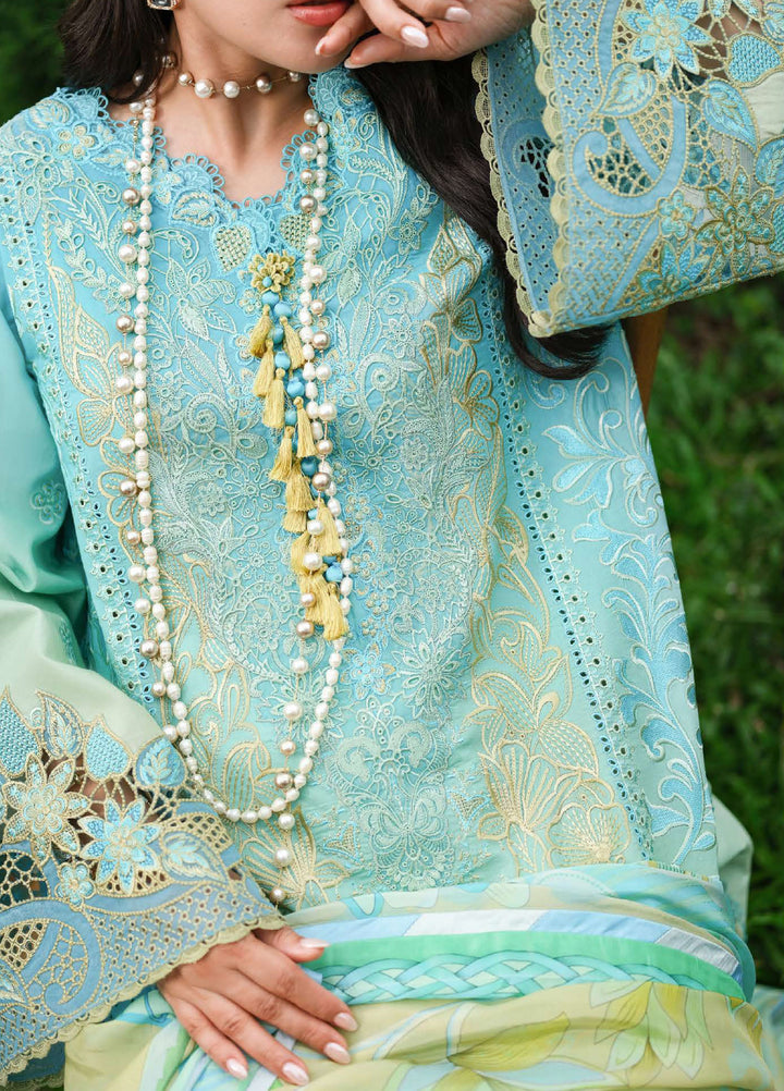 AMoi by Mushq Unstitched Embroidered Luxury Lawn 3 Piece Suit MU26AHL D-7 Whispering Winds - Summer Collection