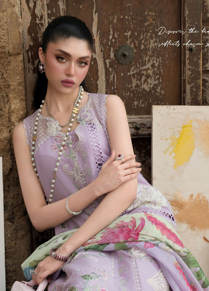 Bloom by Saira Shakira Unstitched Embroidered Lawn 3 Piece Suit SSR26ULB IRIS-08A - Eid Collection