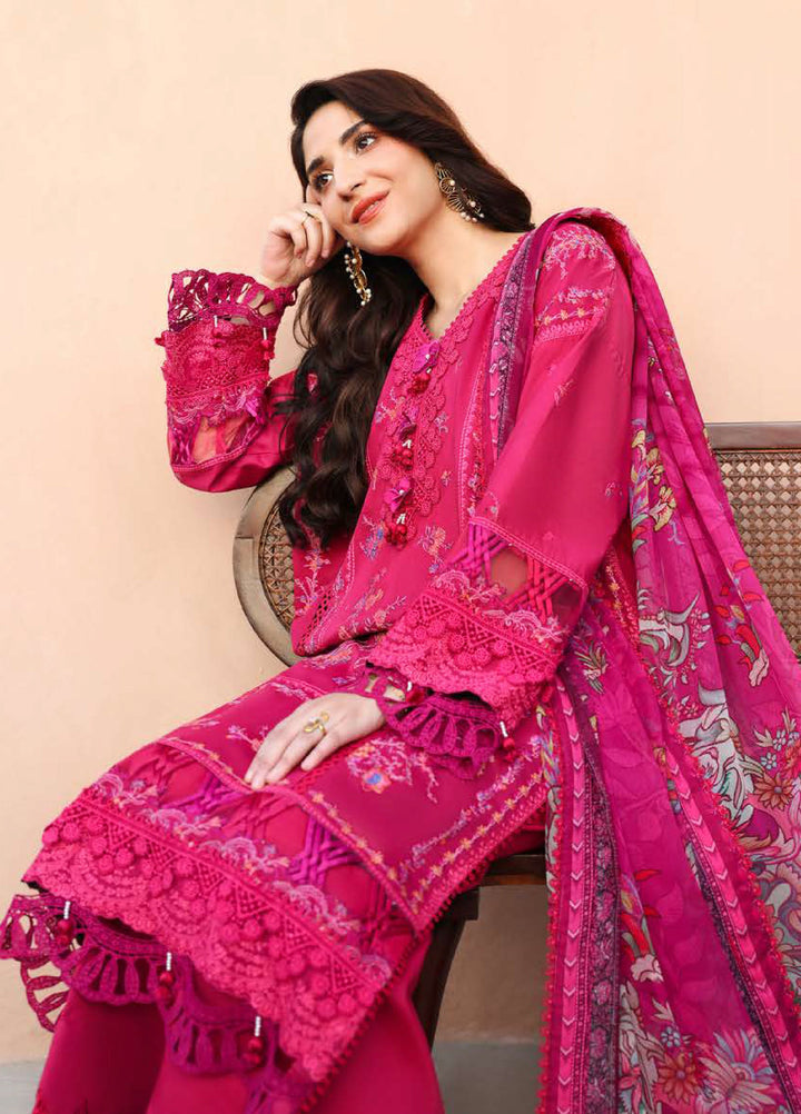 Summer Reverie by Roheenaz Unstitched Embroidered Lawn 3 Piece Suit RN26USR D-11 IVORIA - Festive Collection