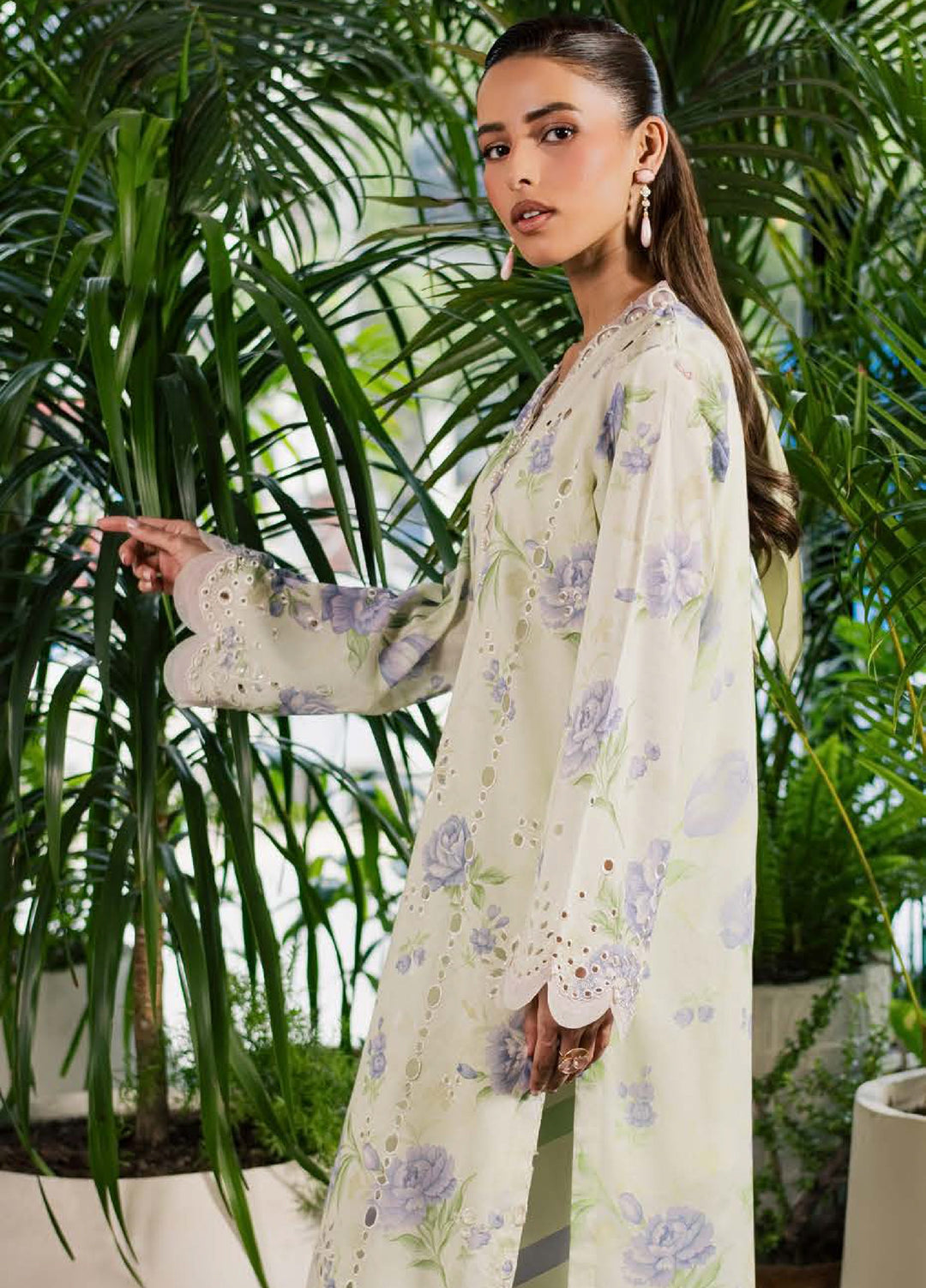 Ballerina by Nureh Unstitched Printed Chikankari Lawn 2 Piece Suit NU26UBCL NU2-213 - Casual Collection