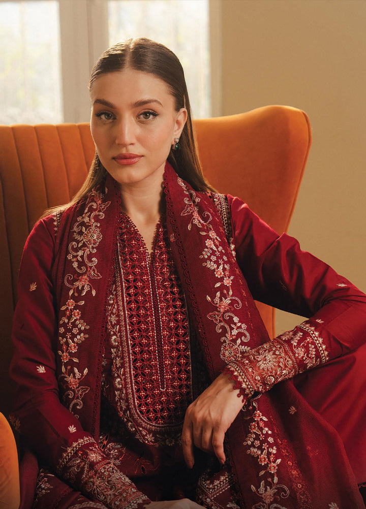 Daybreak by Afrozeh Unstitched Printkari Embroidered Lawn 3 Piece Suit AF26UDB D-8 SUNDROWN - Summer Collection