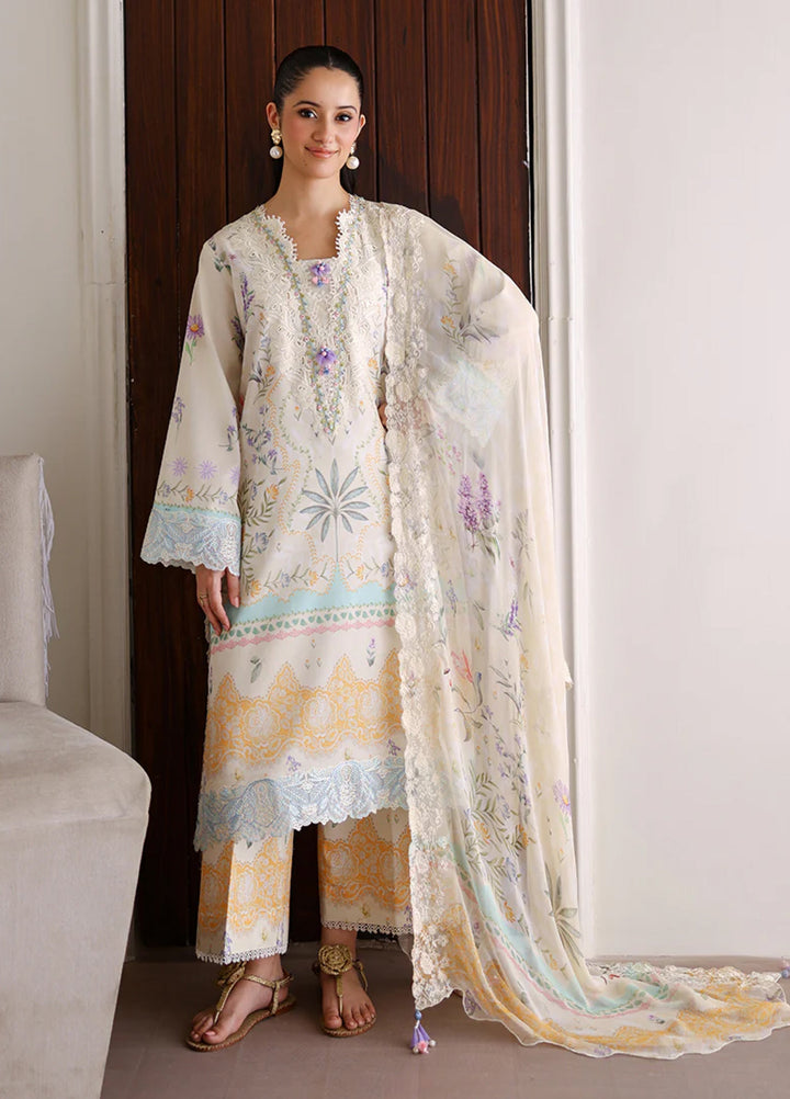 Sunlit Tales by Roheenaz Unstitched Embroidered Lawn 3 Piece Suit RN26ULS Glowleaf RUNSS260707 - Lawn Collection