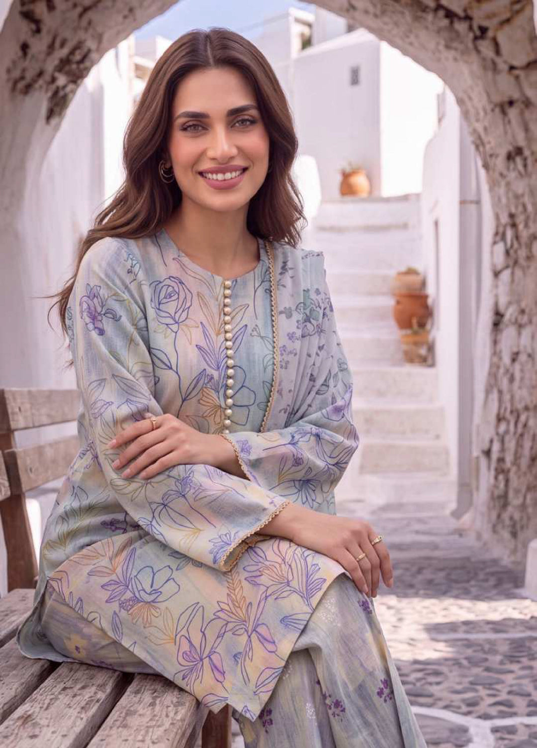 Coco Cords by Al Zohaib Unstitched Printed Lawn 3 Piece Suit AZ26UCL-7 - Casual Collection