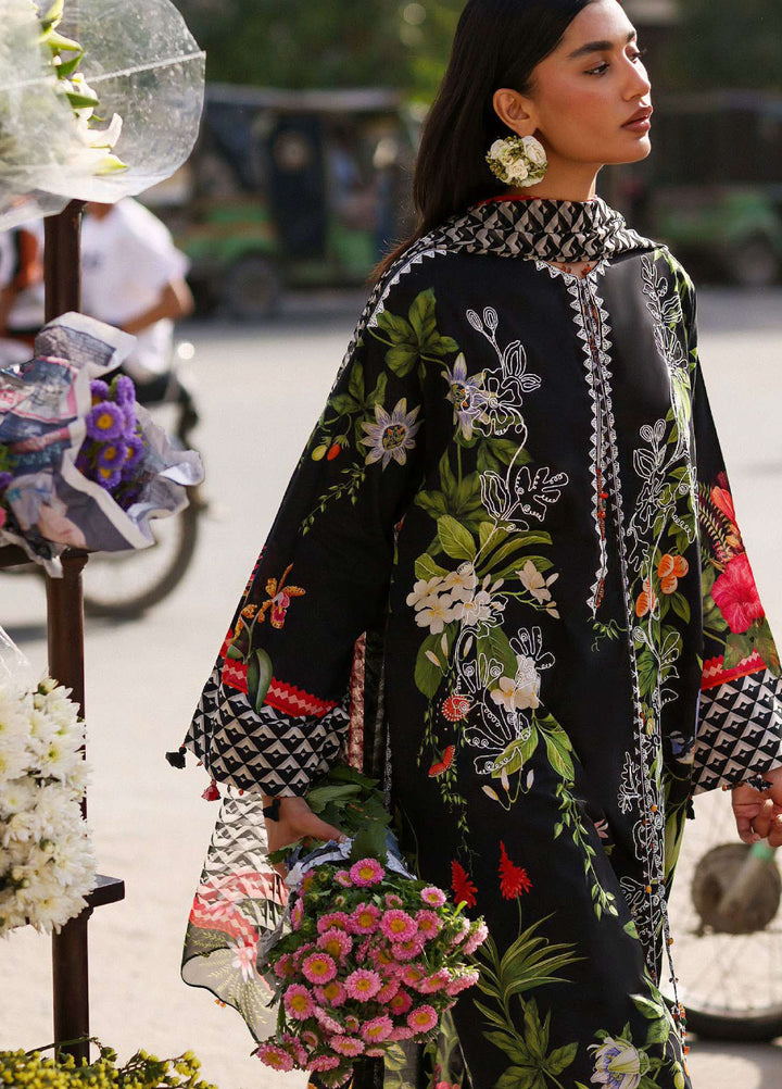 Wild Flower by Zaha Unstitched Embroidered Lawn 3 Piece Suit ZK26UWL ZF26-04 Midnight Bloom - Festive Collection