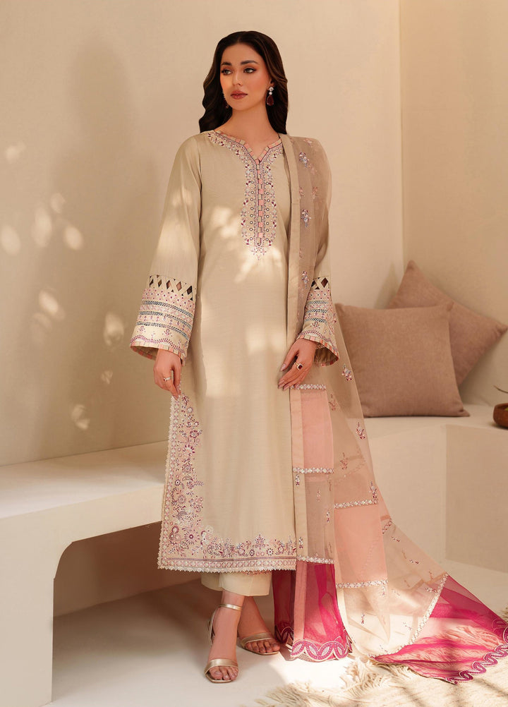 Tabeer by Zarif Unstitched Silk Embroidered 3 Piece Suit ZR26UT ZE-TS-06 RAAG - Winter Collection