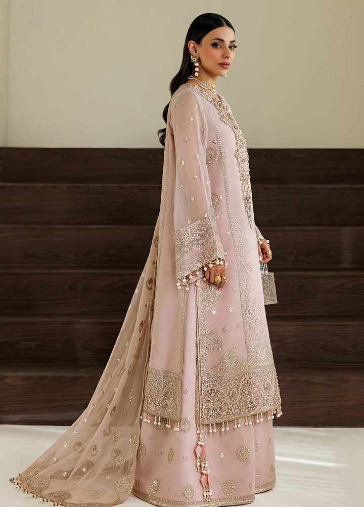 Aymal by Alizeh Fashion Handcrafted Unstitched Embroidered Chiffon 3 Pcs Suit AF26UAC 08-REEF - Festive Collection