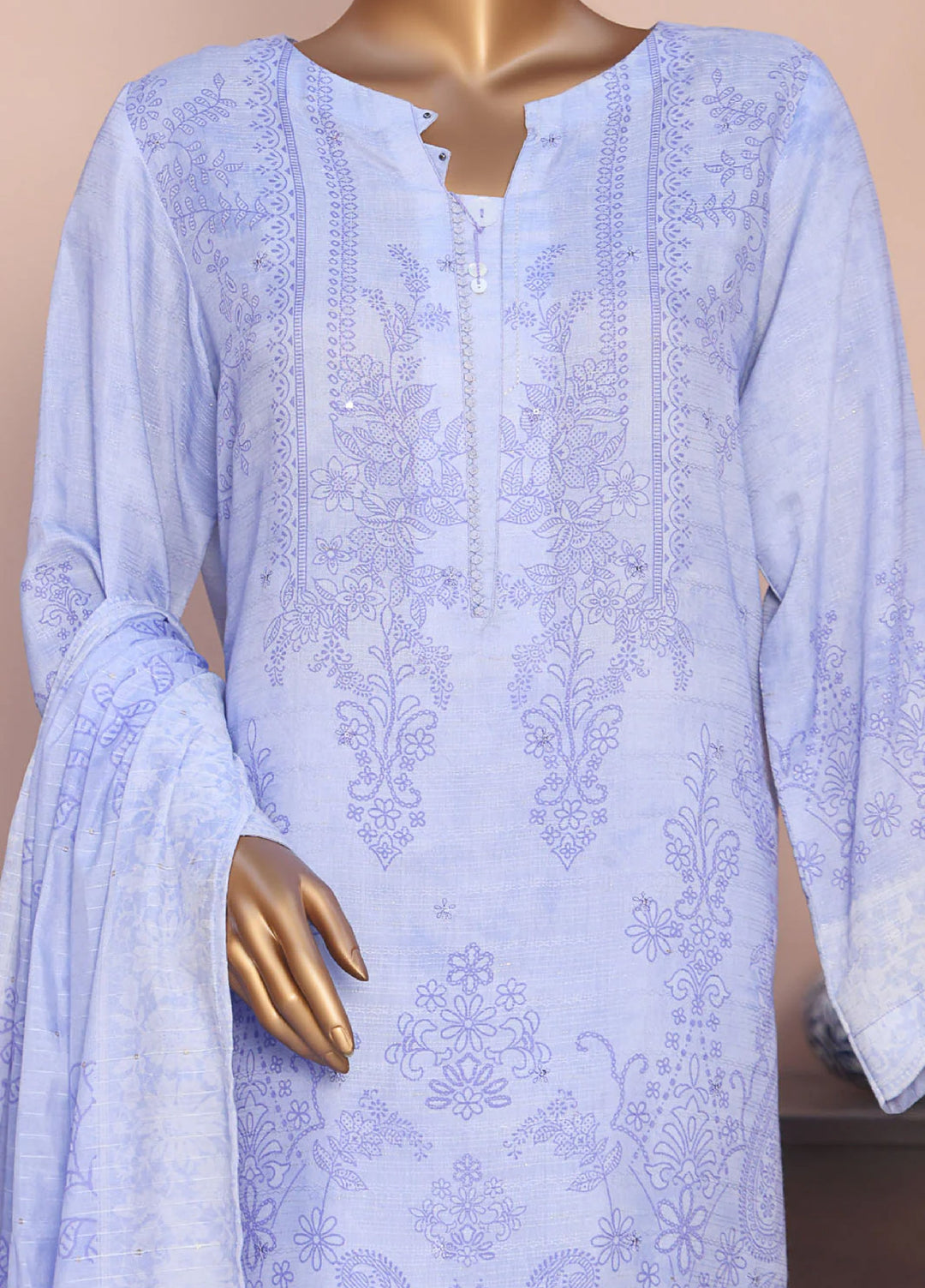 Vogue by Hz Textiles Embroidered Viscose Suits Unstitched 3 Piece VFC-1332 - Winter Collection