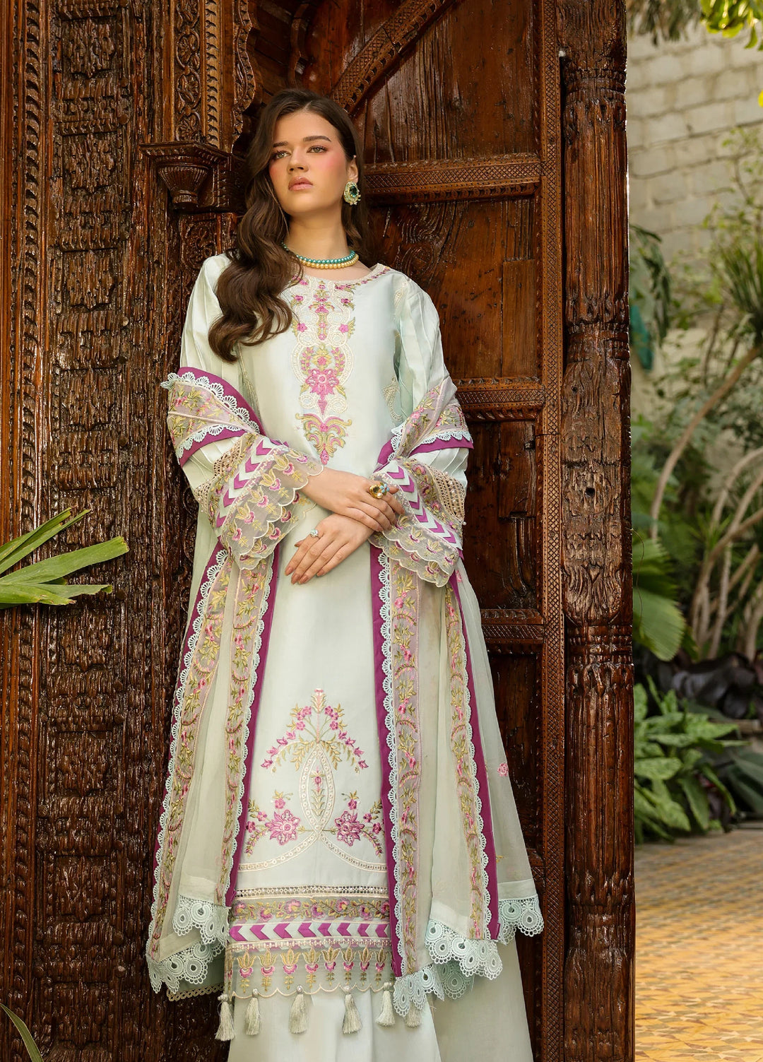 Shanaya by Mahnur Unstitched Embroidered Lawn 3 Piece Suit MN26USL SH-12 - Summer Collection