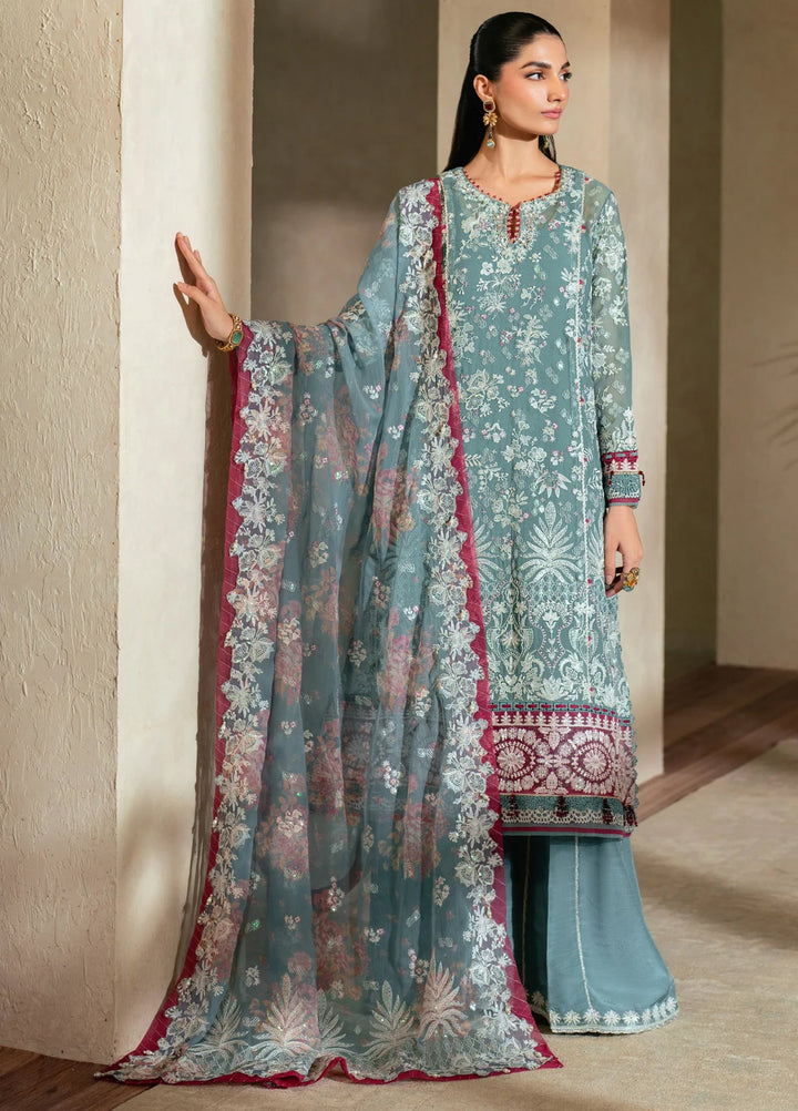 Xenia Formal Luxury Unstitched Embroidered Chiffon Suits 3 Piece XE25FL D-09 Elysia - Formals Collection