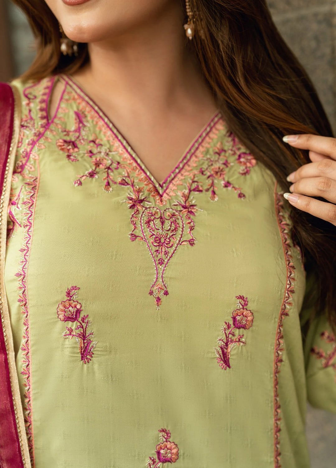 Omal by Komal Baat Paaki Women Dobby 3 Piece Pret Suit Seerat - Festive Collection