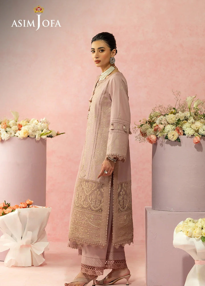 Asim Jofa Unstitched Embroidered Luxury Lawn 3 Piece Suit AJ26ULL AJULW-11 - Festive Collection