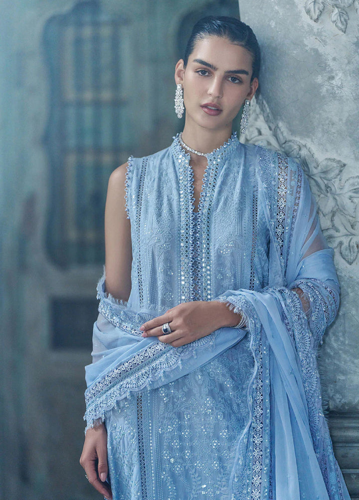 Minor Defect - Sobia Nazir Unstitched Embroidered Luxury Lawn 3 Piece Suit SN26ULE D-02 B - Eid Collection