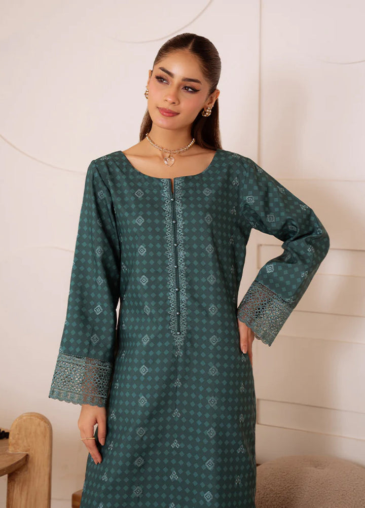 Basics by Gulaal Pret Embroidered Poly Lawn 2 Piece PL-24-S Midnight Fern - Summer Collection