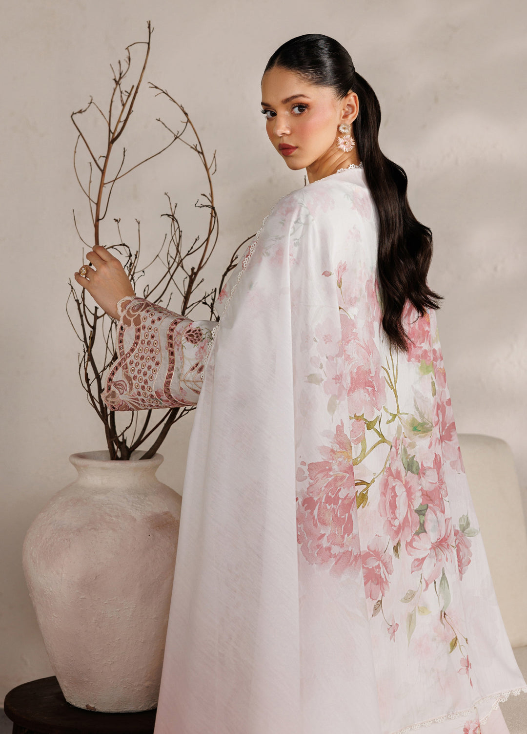Iznik Unstitched Embroidered Lawn 3 Piece Suit IZ26ULF IBE-04 - Festive Collection