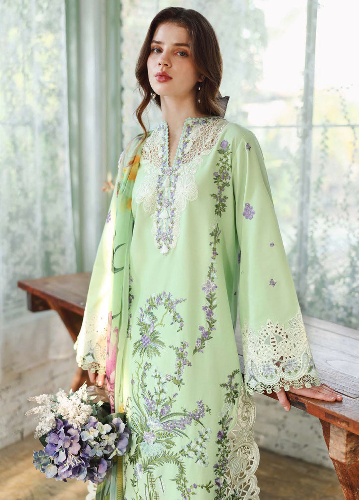 The Secret Garden by Mushq Unstitched Embroidered Lawn 3 Piece Suit MU26ULSG Verdant Bloom HUNSS260212 - Festive Collection