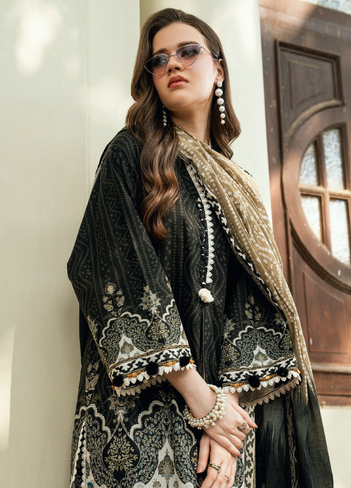 Noir and Blanc by Gul Ahmed Unstitched Printed Lawn 3 Piece Suit GA26UNBL CH-62019 - Summer Collection