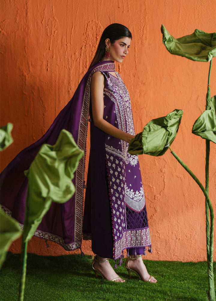 Blooming Flower by Zariya Unstitched Embroidered Lawn 3 Piece Suit ZRY26ULB IZETTA ZB-60100 - Festive Collection