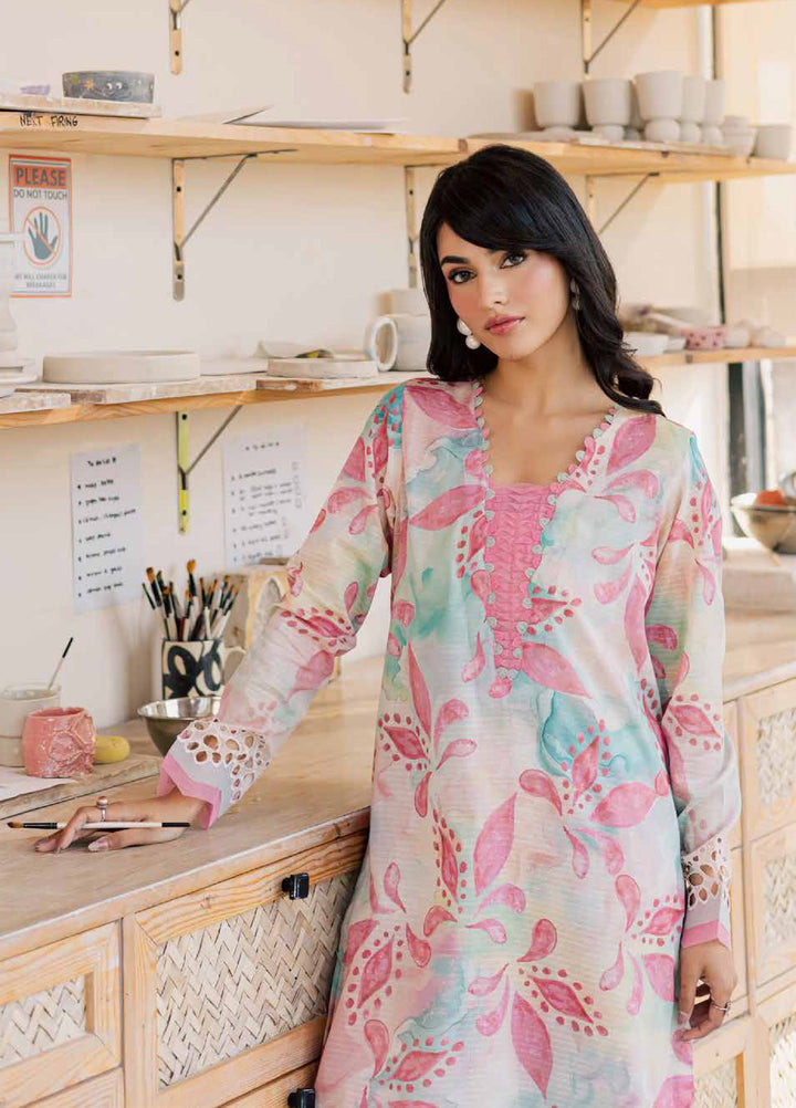 Ballerina by Nureh Unstitched Printed Chikankari Lawn 2 Piece Suit NU26UBL NU2-194 - Summer Collection