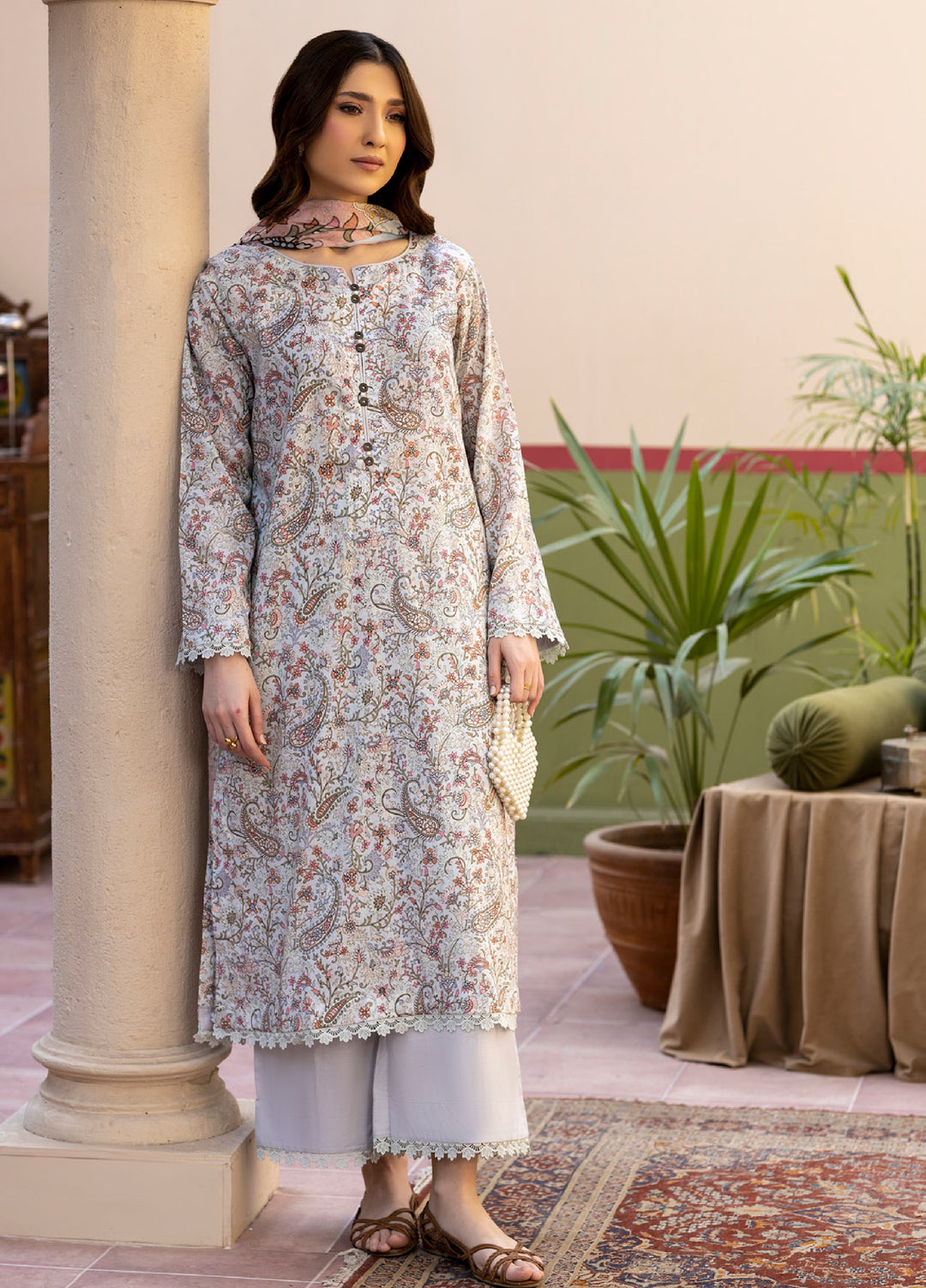 Salina by Regalia Textile Unstitched Printed Lawn 3 Piece Suit RG26PUS D-2 - Summer Collection